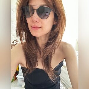 Stylish Black REFLECTED Aviator Sunglasses